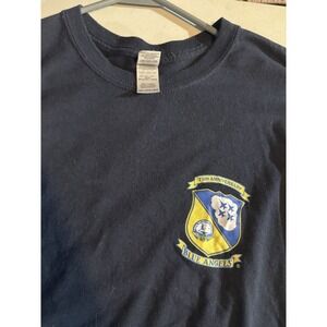 Vintage 90s 75th Anniversary Blue‎ Angels 2XL T Shirt
